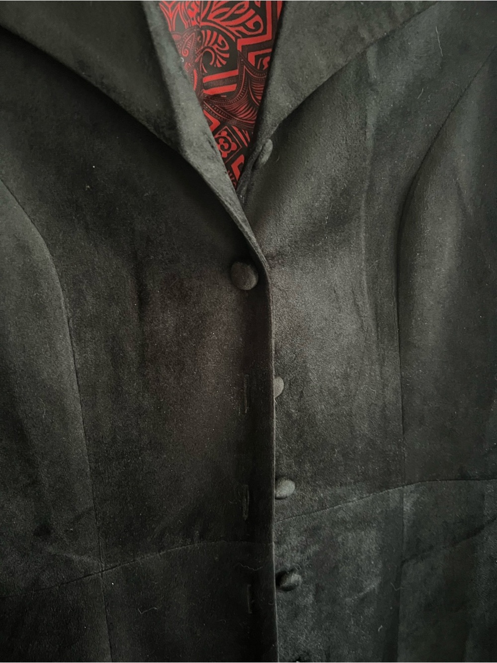 Blackmilk Black Cursed Bats Velvet Trench Coat - Picture 5 of 8